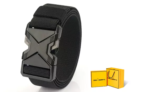 Другой ремень унисекс # Подарочный набор FREE RABBIT, Tweed Green+Box