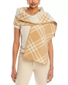 Другой шерстяной шарф Burberry, цвет Tan/Beige