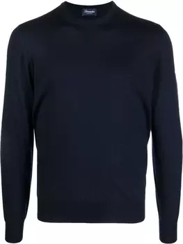 Drumohr crew neck sweater, синий