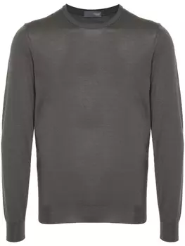 Drumohr джемпер из шерсти мериноса с круглым вырезом, серый