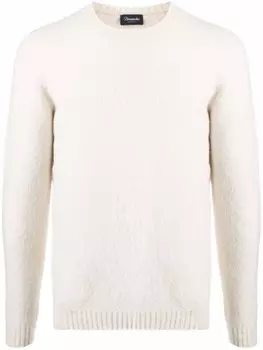 Drumohr джемпер с круглым вырезом, белый
