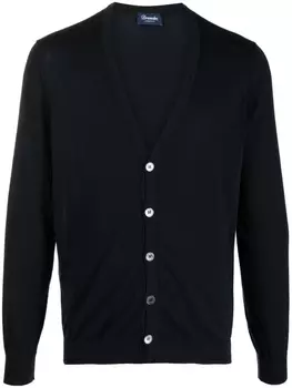 Drumohr кардиган тонкой вязки, синий