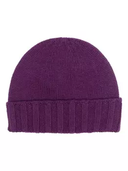 Drumohr кашемировая шапка бини, фиолетовый
