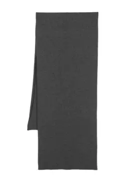 Drumohr knitted cashmere scarf, серый