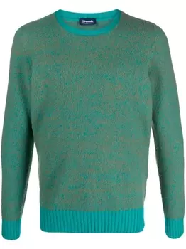 Drumohr меланжевый джемпер, зеленый