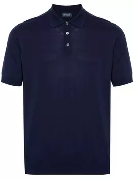 Drumohr рубашка поло тонкой вязки, синий