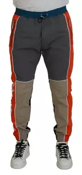 Dsqua Мужские спортивные брюки из хлопка в стиле пэчворк DSquared, мультиколор