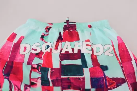 Dsqua Пляжная одежда с принтом Шорты Мужские купальники DSquared, мультиколор