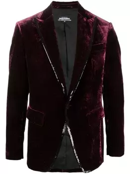 Dsquared2 бархатный пиджак, красный