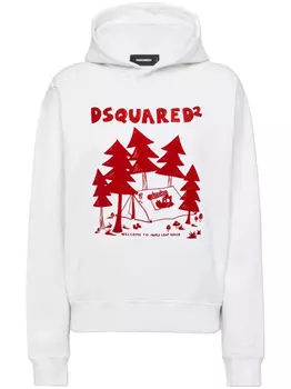 DSQUARED2 базовое худи, белый