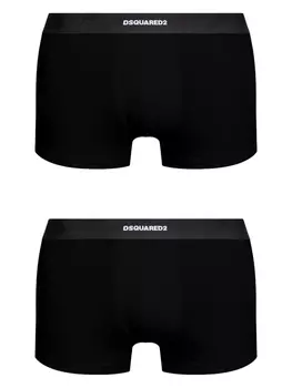 DSQUARED2 Базовые трусы (комплект из двух шт.), черный