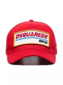 DSQUARED2 бейсболка Bros с нашивкой-логотипом, красный