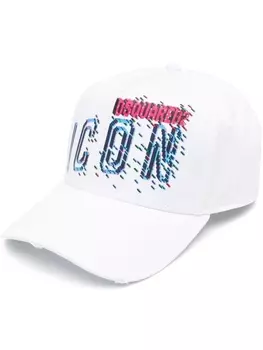 Dsquared2 бейсболка с графичным принтом, белый