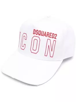 Dsquared2 бейсболка с логотипом, белый