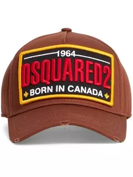 DSQUARED2 бейсболка с логотипом, коричневый