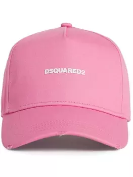 Dsquared2 бейсболка с логотипом, розовый