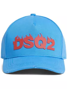DSQUARED2 бейсболка с логотипом, синий
