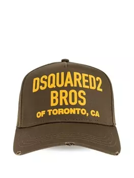 DSQUARED2 бейсболка с логотипом, зеленый