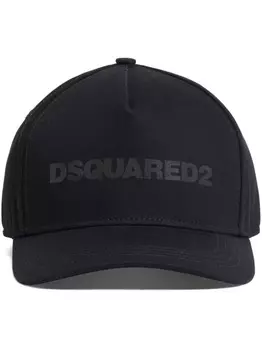 DSQUARED2 бейсболка с нашивкой-логотипом, черный