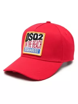 Dsquared2 бейсболка с нашивкой-логотипом, красный