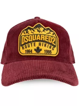 DSQUARED2 бейсболка с нашивкой-логотипом, красный