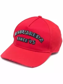 Dsquared2 бейсболка с нашивкой-логотипом, красный