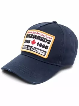 Dsquared2 бейсболка с нашивкой-логотипом, синий