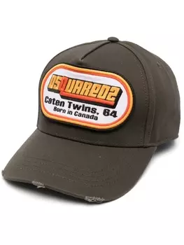 Dsquared2 бейсболка с нашивкой-логотипом, зеленый