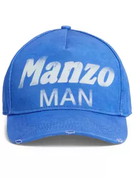 DSQUARED2 бейсболка с принтом, синий