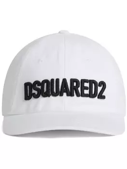 Dsquared2 бейсболка с вышитым логотипом, белый