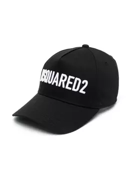 Dsquared2 бейсболка с вышитым логотипом, черный