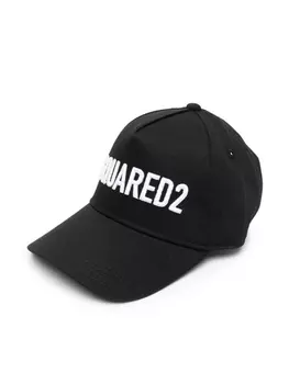 Dsquared2 бейсболка с вышитым логотипом, черный