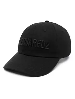 Dsquared2 бейсболка с вышитым логотипом, черный