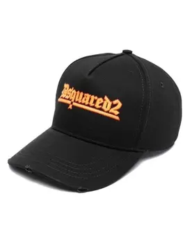Dsquared2 бейсболка с вышитым логотипом, черный