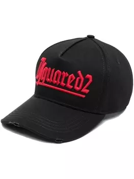 Dsquared2 бейсболка с вышитым логотипом, черный