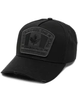 Dsquared2 бейсболка с вышитым логотипом, черный
