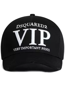 Dsquared2 бейсболка с вышитым логотипом, черный