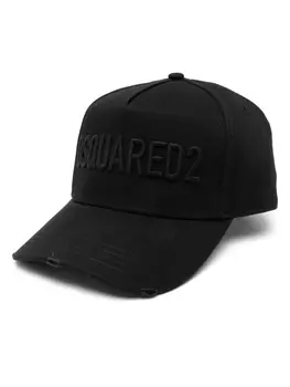 Dsquared2 бейсболка с вышитым логотипом, черный
