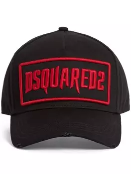 Dsquared2 бейсболка с вышитым логотипом, черный