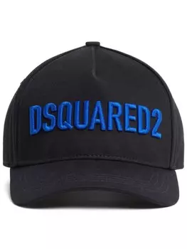 DSQUARED2 бейсболка с вышитым логотипом, черный