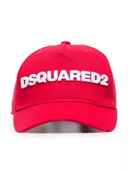 Dsquared2 бейсболка с вышитым логотипом, красный