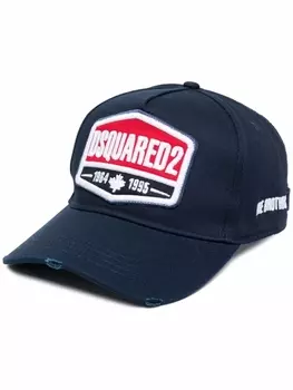 Dsquared2 бейсболка с вышитым логотипом, синий