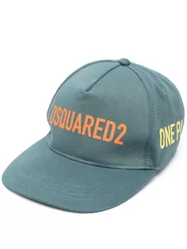 Dsquared2 бейсболка с вышитым логотипом, зеленый