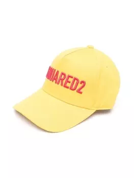 Dsquared2 бейсболка с вышитым логотипом, желтый