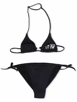 Dsquared2 бикини с логотипом, черный