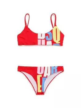 Dsquared2 бикини с логотипом, красный