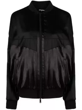 DSQUARED2 блестящий бомбер, черный