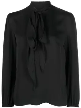Dsquared2 блузка с бантом, черный