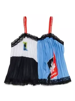 Dsquared2 блузка с логотипом, синий