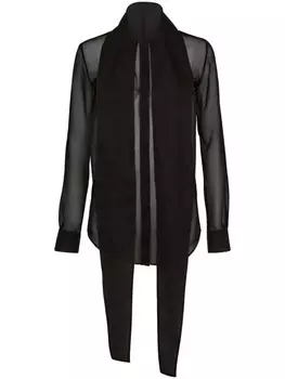 DSQUARED2 блузка с шарфом, черный